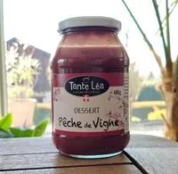 Mängden socker i Dessert Pêche de Vigne