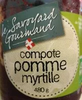 Mängden socker i Compote pomme myrtille