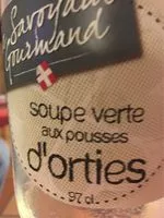 Mängden socker i Soupe verte aux pousses d'orties