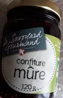 Mängden socker i Confiture de mûre