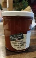 Mängden socker i Confiture poire de Savoie framboise