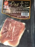 Mängden socker i Duo jambon sec - rosette