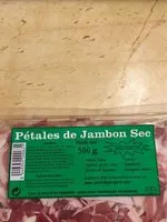 Mängden socker i Pétales De Jambon Sec