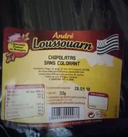 Mängden socker i Chipolatas sans colorant