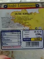 Mängden socker i Salade acapulco