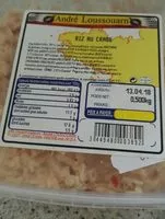 Mängden socker i Riz au crabe André loussouarn