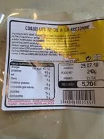 Mängden socker i Coquilles saint Jacques a la Bretonn