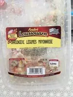 Mängden socker i Jardinière de legumes mayonnaise