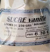 Mängden socker i Sucre vanille