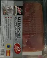 Mängden socker i Jambon serrano