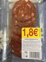 Mängden socker i Chorizo 9 Tranches