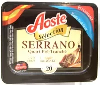 Mängden socker i Serrano Quart Pré-Tranché