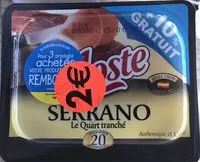 Mängden socker i Serrano Le Quart tranché (+10% gratuit)