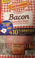 Mängden socker i Bacon Tranches Fines