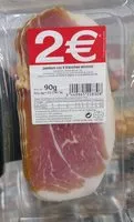Mängden socker i Jambon cru 4 tranches environ
