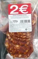 Mängden socker i Chorizo 10 tranches environ