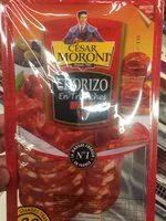 Mängden socker i Chorizo fort MORONI, 20 grandes tranches
