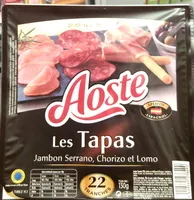 Mängden socker i Les Tapas - Jambon Serrano Chorizo et Lomo.