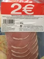 Mängden socker i Filet de Bacon Fumé