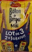 Mängden socker i Bâton de Berger Justin Bridou 2 just un delice