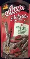 Mängden socker i Stickado hot chili