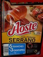 Mängden socker i Les fines et fondantes serrano