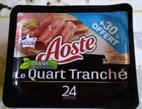 Mängden socker i Aoste le quart tranché + 30% offert