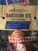 Mängden socker i Saucisson sec 100% pur porc label rouge