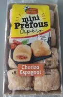 Mängden socker i Mini prefous chorizo