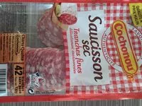 Mängden socker i Saucisson sec tranches fines