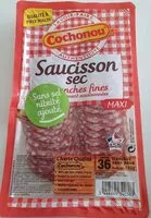Mängden socker i Saucisson sec tranches fines
