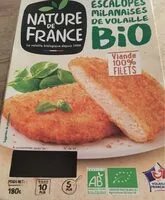 Mängden socker i Escalopes milanaises de vollaile bio