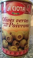 Mängden socker i Olives vertes farcies aux poivrons