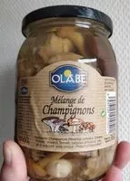 Mängden socker i Mélange de champignons