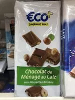Mängden socker i Chocolat au lait et noisettes brisées 4x100 gr