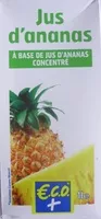 Mängden socker i Jus d'ananas à base de jus d'ananas concentré