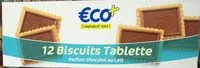 Mängden socker i Biscuits tablettes chocolat au lait
