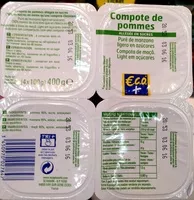 Mängden socker i Compote de pommes, allégée