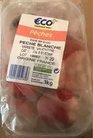 Mängden socker i Pêches jaunes 1Kg cat 1 cal B origine France