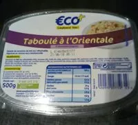 Mängden socker i Taboulé à l'orientale