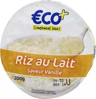 Mängden socker i Riz au lait saveur vanille