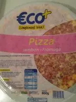 Mängden socker i Pizza Jambon Fromage 800g Eco+
