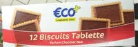 Mängden socker i Biscuit tablette chocolat noir