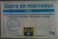 Mängden socker i Sucre en morceaux, blanc