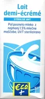 Mängden socker i Lait Demi-Ecrémé - Stérilisé UHT
