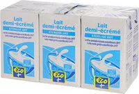 Mängden socker i Lait Demi-Ecrémé - Stérilisé UHT