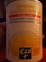 Mängden socker i Ananas en Tranches au Sirop Léger
