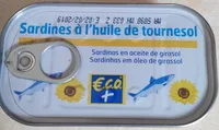 Mängden socker i Sardines à l'huile de tournesol