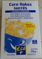 Mängden socker i Corn Flakes sucrées