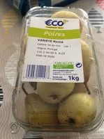 Mängden socker i Poires 1Kg en barquette